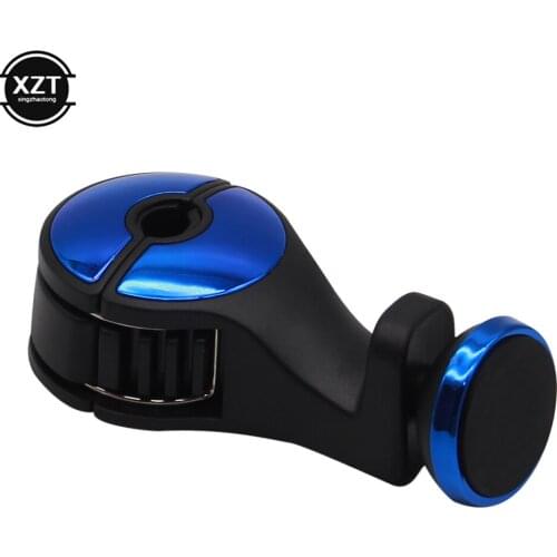 Magnetic Car Phone Holder Hook Back Seat Headrest 360 Rotation Tablet Holder For Phone Magnet Stand Holder