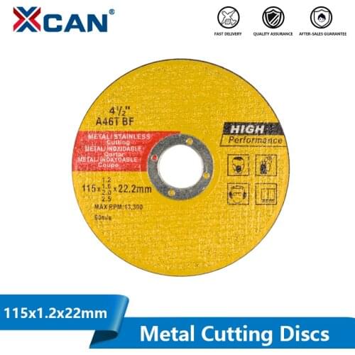 XCAN Metal Cutting Discs Resin Stainless Steel Grinding Cut Off Wheel 115x1.2x22mm For Angle Grinder Power Tools Grinder Wheel