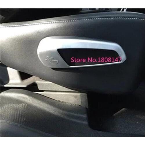 For Ford EDGE 2015 2016 2017 car sticker styling cover detector ABS chrome seat adjustment knob button switch trim hoods parts