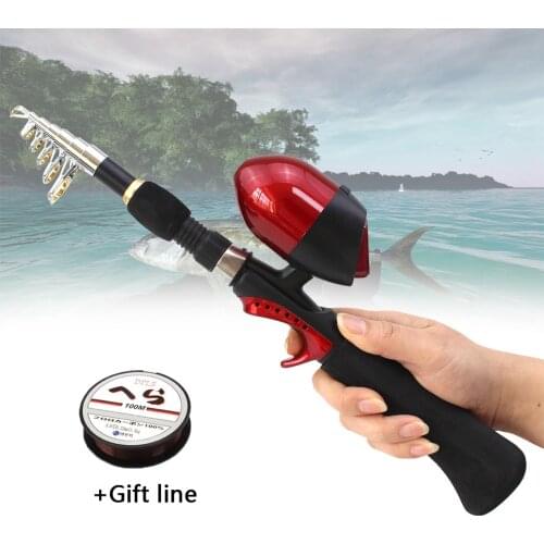 NEW 1.65M Fishing Rod Portable Foldable Travel Spinning Fishing Rod Carbon with Series Sea Fishing Reel Rod Combo Fishing Set