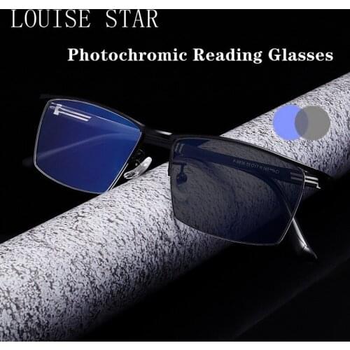 New Ultra-Light Fashion Big Frame Glasses Frame Titanium Allo Filter Sunglasses Reading Glasses MensCasual Radiation Protection