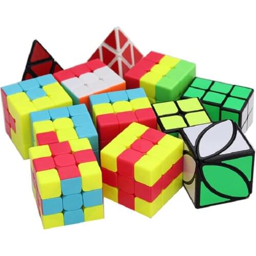 Qiyi Teaching Puzzles series 3x3 cubo Magico Unicorn Pudding IVY Lvy Bumpy Little Red Hat Magic Cube set Speed 3x3x3 Toys