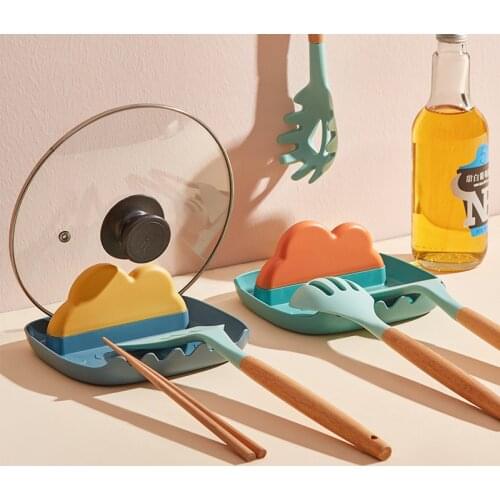 Pot Rack Kitchen Oil-proof Pot Cover Cutting Board Storage Rack Spatula Soup Spoon Rack Kitchen Accessories Storage Rack