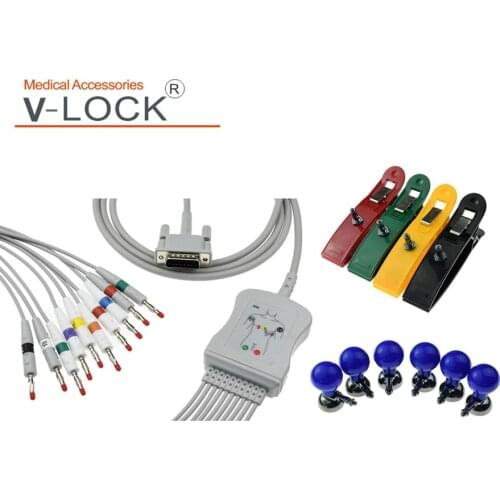 Manufaturer direct sales BIONET CARDIOCARE EKG Cable with chest suction limb clamp EKG electrode