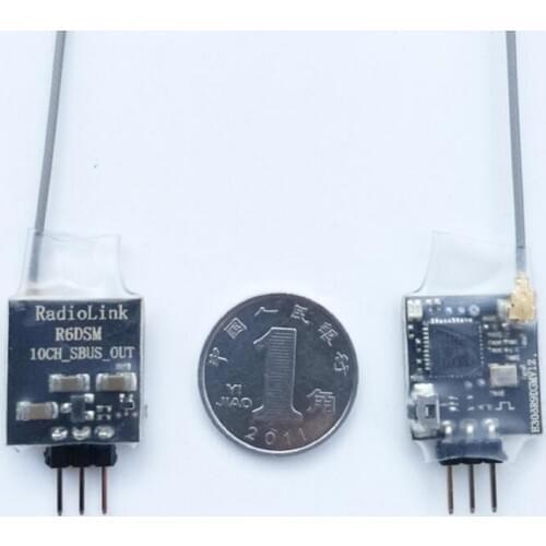 Radiolink R6DSM 2.4G 10 channels Receiver DSSS FHSS Spread Spectrum for Radiolink Transmitters AT9 AT9S AT10 AT10II