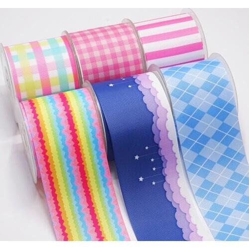 DIY Handmade Materials Printed Grosgrain Ribbon 50 Yard Per Size 52215