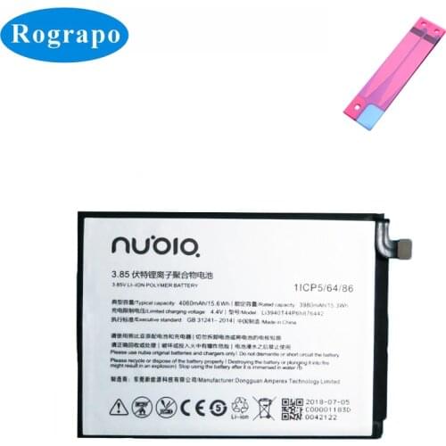 4060mAh Li3940T44P6h876442 Replacement Battery For ZTE Nubia Z18 / NX612J Mobile Phone Batteries Accumulator