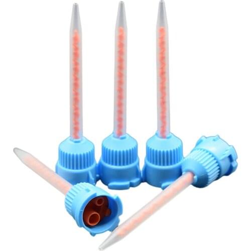 10:1 Mixing Nozzle Epoxy Adhesive Applicator Static Mixer Resin AB Glue Dual Cartridge Round Static Mixing Tube 5pc Set