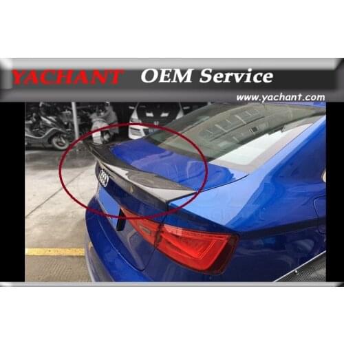 Car-Styling New Arrival FRP Fiber Glass Rear Spoiler Wing Fit For 2013-2016 S3 RNT Style Rear Trunk Spoiler Ducktail