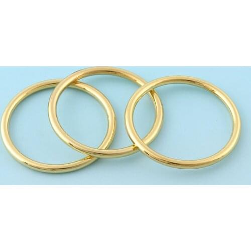 Gold O Buckles 38mm Zina Alloy O buckles Metal O Rings Belt buckles Round O Rings Bag notions Strong O rings Belt Strap Buckles
