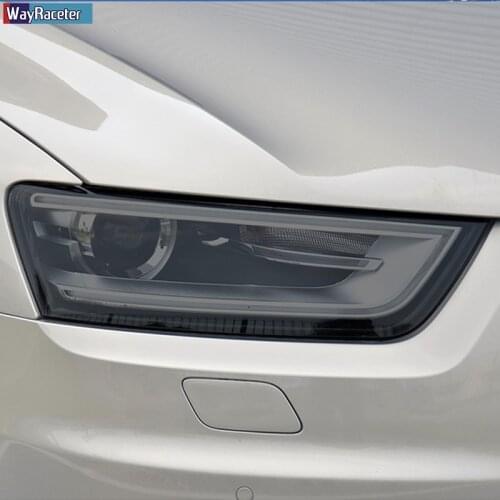 2 Pcs Car Headlight Protective Film Transparent Black TPU Sticker For Audi Q3 8U F3 2012-Present RSQ3 Sportback 2020 Accessories