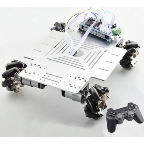 20kg Big Load Smart RC Mecanum Wheel Robot Car Chassis Kit Omni Platform with PS2 Mega2560 Controller for Arduino Project