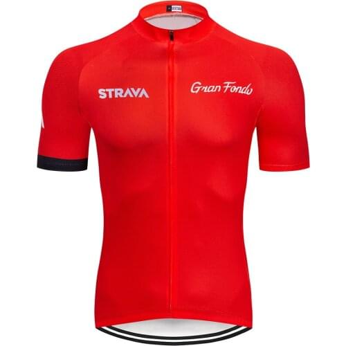 2020 Strava New Men Cycling Jersey Short Sleeves Tops Bicycle Jersey MTB Shirt Road Bike Team summer Sports Men Clothing