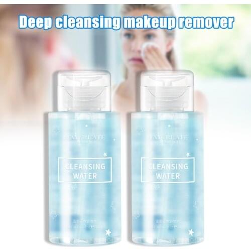 300ml Gentle Deep Cleansing Makeup Remover Multifunction Press Style Cleansing Water SANA889
