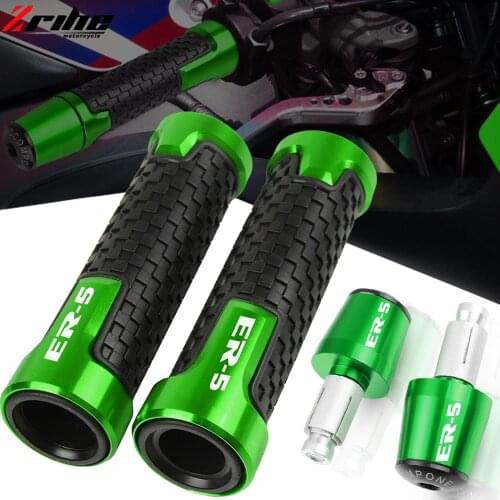 Motorcycle CNC Accessories Handlebar Handles Grips End Motorbike Handle Hand Bar Ends Grip For kawasaki ER5 ER-5 ER 5 2004 2005