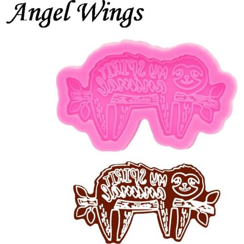 Shiny Sloth Silicone Molds, Crafting Mold to Make Crafts with Epoxy Resin Art Diy, Chocolate Fondant Molds DY1044