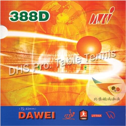 Dawei 388D 388 D 388-D for Defence Long Pips-Out Table Tennis PingPong Rubber With Sponge