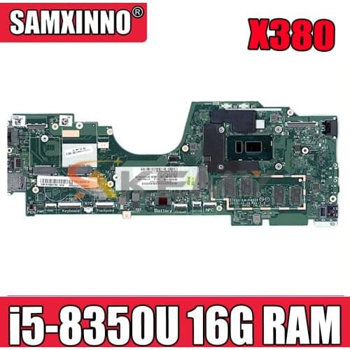 For Lenovo Thinkpad Yoga X380 Laptop motherboard LA-F421P With CPU i5-8350U 16G RAM FRU 5B20X01205