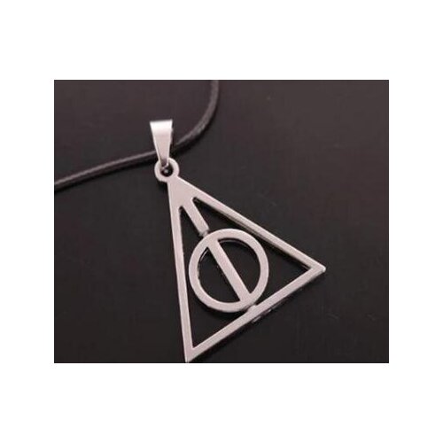 Harri Death Hallows Action Figure Retro Leather Potter Cord Bracelet death snitch Wings owl Triangle Multilayer Bracelet