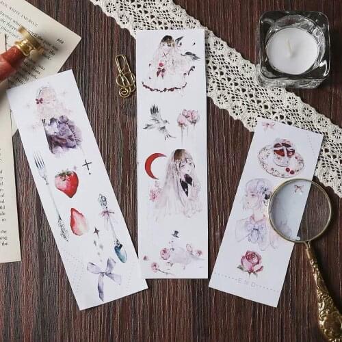 Fairy Sweet Girl Washi Masking Tapes for Card Making Bullet Journal DIY Scrapbooking Label Stickers