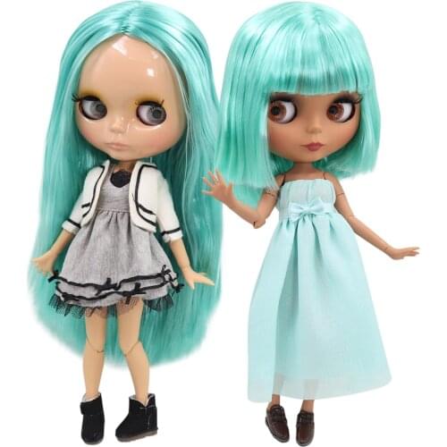 ICY DBS Blyth Doll 1/6 bjd green hair joint body white skin matte face tan skin shiny face 30cm toy girls anime gift