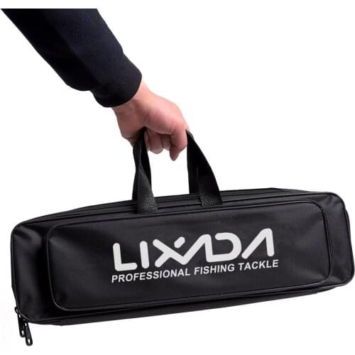 Lixada Fishing Bag Case Fishing Rod and Reel Travel Carry Case Bag Carrier Fishing Pole Gear Tackle Storage Bag Hunting Bag Case