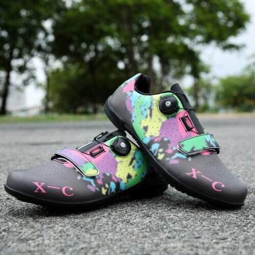 New Road Cycling Shoes Sapatilha Ciclismo Men Biking Bicycle Sneakers Shoes Triathlon Outdoor Sports Self-locking