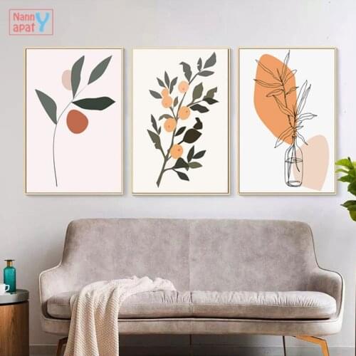 Flower Women Head Canvas Print Face Line Art Wall Painting Nordic Posters and Prints Wall Pictures for Living Room Home Decor