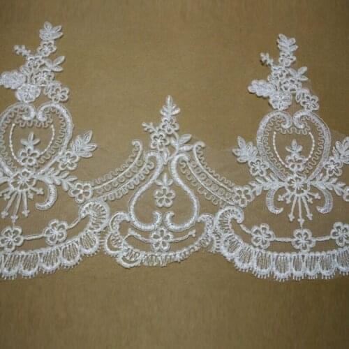 Delicate Eyelash Lace Trim Sewing Lace Applique Fabric DIY Handmade Craft Lace Trimming For Garments Accessory Free Shipping