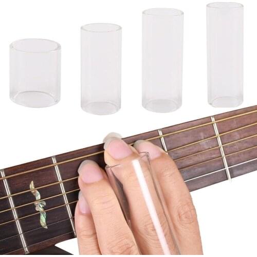 Transparent Plexiglass Guitar Bass Slider Tube Finger Protection Sleeve Accessories Convenient Guitar Slider Tube Guitar Parts