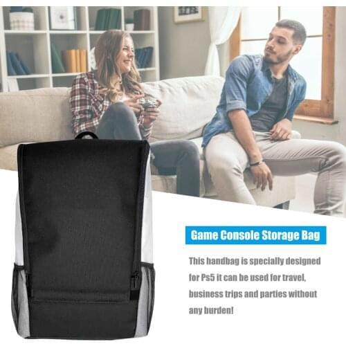 For Sony PlayStation5 Console Storage Bag Shockproof Semi-waterproof Shoulder Bag Host Travel Portable Backpack For PS5