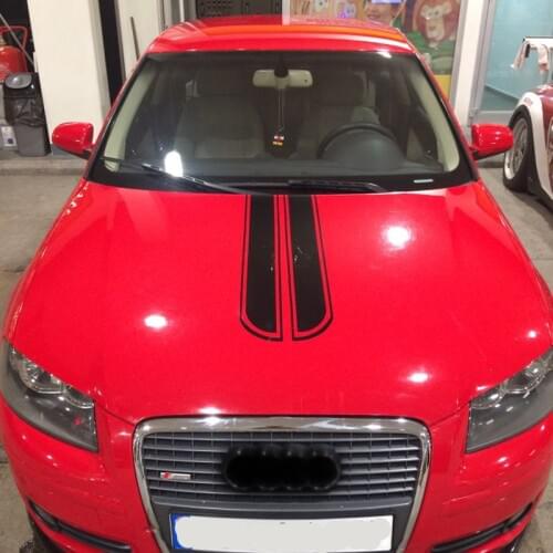 Universal 130cm x 24cm Car Hood Styling Reflective Decal Stripe Vinyl DIY for Citroen C-Quatre C-Triomphe Picasso C1 C2 C3 C4