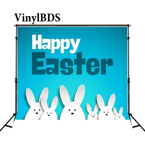 VinylBDS Easter Backdrops Easter Bunny Backdrops Beautiful Customize Seamless Background Photo