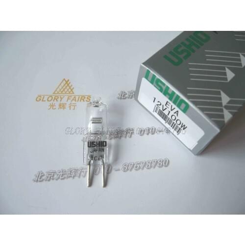 USHIO EVA 12V100W Japan halogen lamp,Olympus BX51 CX51 IX70 IX81 microscope fiber optic light source,12V 100W projector bulb