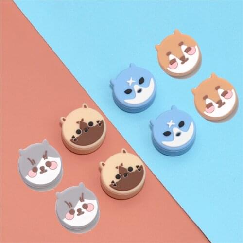 Cute Fox Cat Dog Thumb Stick Grip Cap Joystick Protective Cover for Nintend Switch NS Lite Joy-con Controller Thumbstick Case