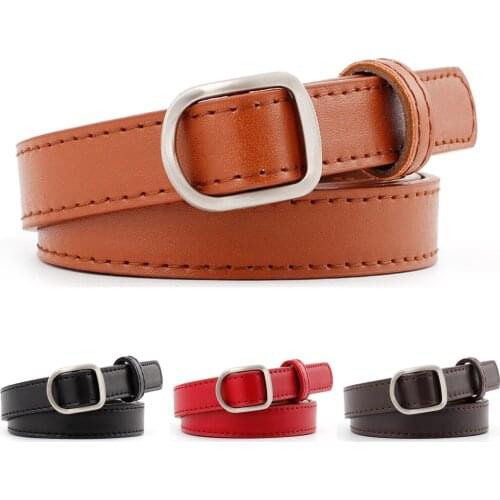 Female Womens Belt Casual Jeans Dress Waistband Wild Buckle Skinny Belts BLTYN0359