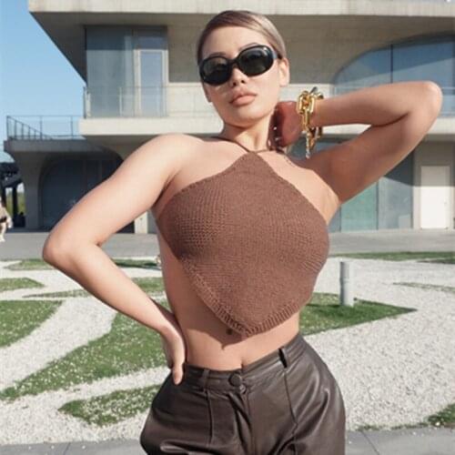 Pop Wardrobe Kylie In Europe Womens Tube Top Y2k Summer Clothes for Women Backless Bellyband Camisole Female Ins Tide Ride