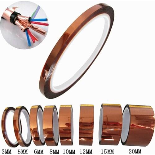 1 Roll 30 Meters Gold Finger Plastic Insulating Tape High Temperature Resistant Tape EMI Shielding Heat Resist Tape