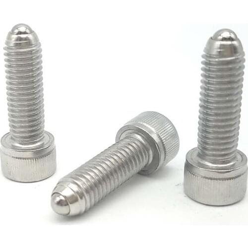 1pcs M16 bead positioning screws Allen ball plunger cylindrical screw cup head knurled bolts stainless steel bolt 30mm-50mm long