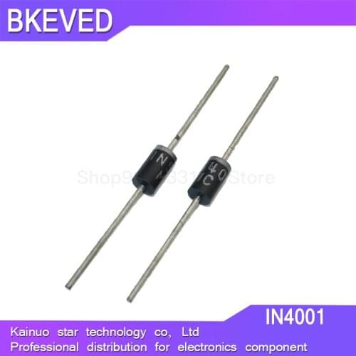 100PCS Rectifier Diode IN4001 1A 50V DO-41 1N4001