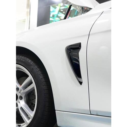 2 Pieces Car Shark Gills Side Fender Air Vent Decoration 3D Stickers Vent Decorative Cover Car-Styling Auto Accessories 2021 New