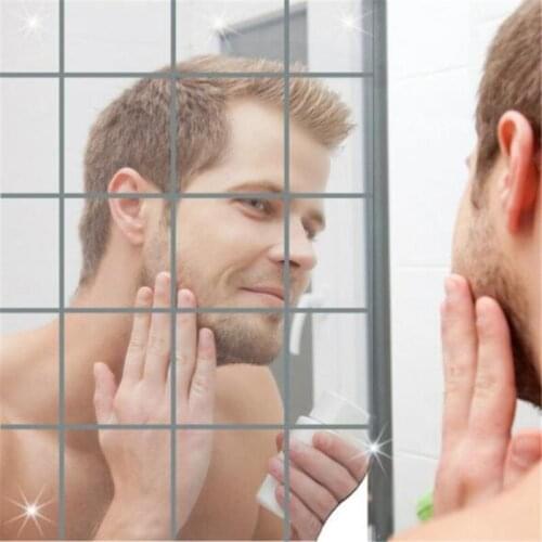 3D Acrylic Mirror Wall Decor Stickers DIY Art Self-Adhesive Decoration for Living Room Bedroom Bathroom Acrylic Mirror Stickers