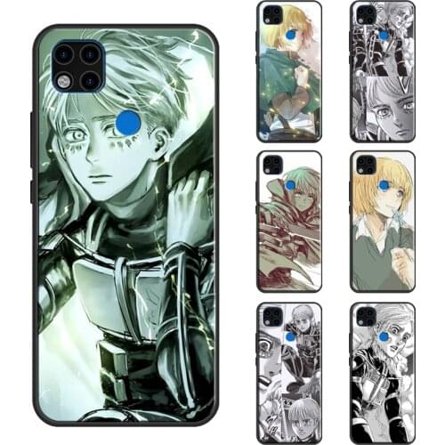 Armin Arlert Attack on Titan Case For Xiaomi Redmi Note 8 Pro Note 9S 7 8T Note 9 Pro Funda For Redmi 9C 9 9A Cover