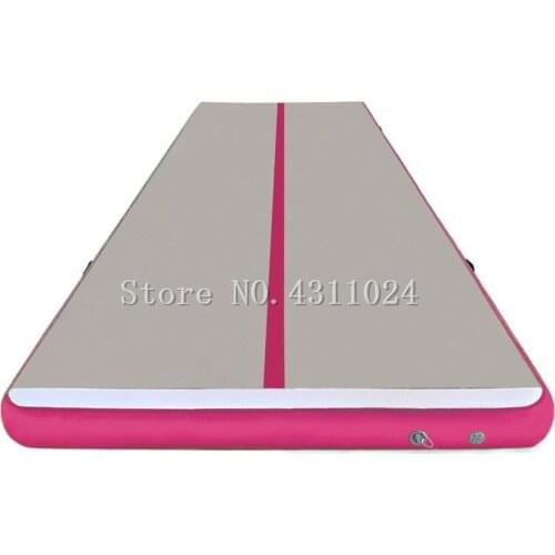 Free Shipping 9m Inflatable Taekwondo air cushioned somersault mat practice mat martial arts back somersault training mat 8inch