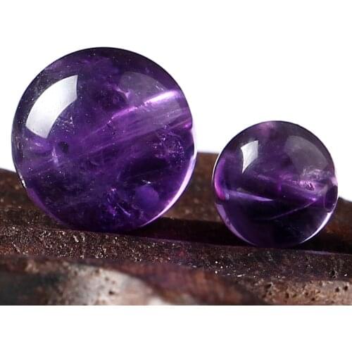 Natural Deep Amethyst Beads for Birthday Present called Purple Crystal Charming Gems Stones Used as bracelets or Necklace