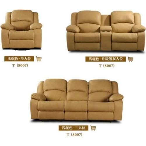 Living room sofa Recliner Sofa, cow Genuine Leather Recliner Sofa, Cinema Leather Recliner Sofa 1+2+3 seater for home furniture