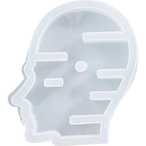 Head Shape Shelf Mold Silicone Jewelry Display Stand Resin Mould for Storage Rack Organizer DIY Art Crafts Home Decor