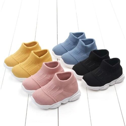 Baby Shoes Newborn Floor Shoes Socks Toddler Infant Baby Girls Boys Soft Sole Anti-slip Casual Shoes Flying Woven Toddler Shoes