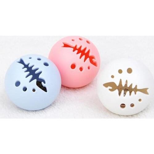 Plastic 3Pcs Stylish Cat Rotating Ball Toys Pet Toys Pet Ball Toys Portable for Pet Shop