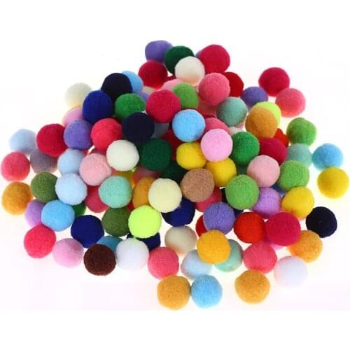 Pompon Soft Fluffy Plush Crafts DIY Pom Poms Ball Furball Sewing DIY Birthday Party Favors Christmas Halloween